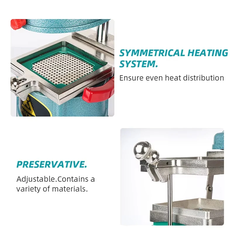 220V/110V 1000W Dental Lab Vacuum Forming Molding Machine Dental Laminator Oral Material Making Tool Dental Model Heat Teeth - view 4