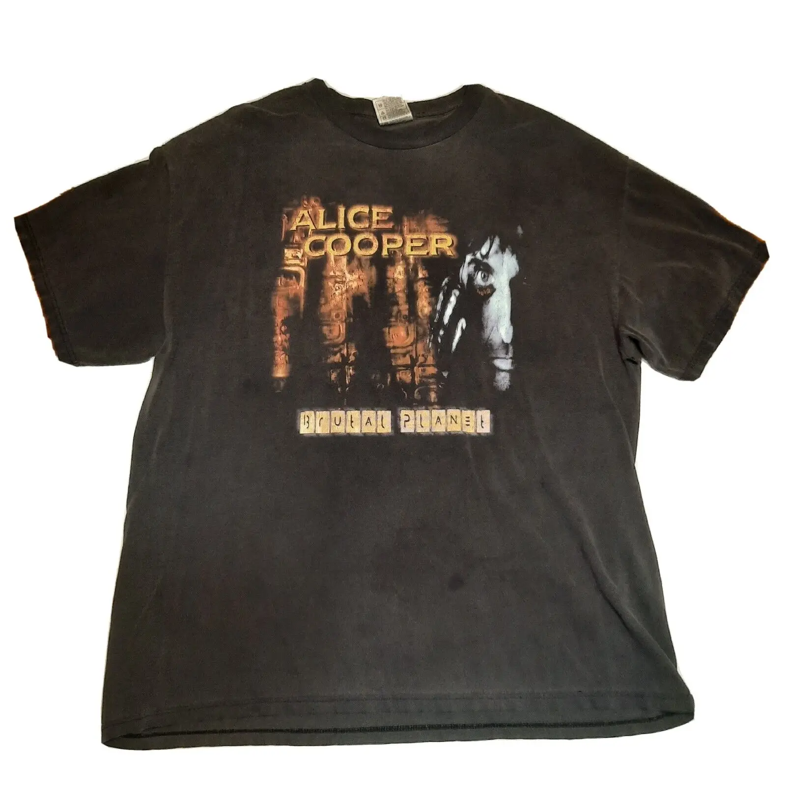 Vintage Alice Cooper Brutal Planet Double Sided T-Shirt Size Xl