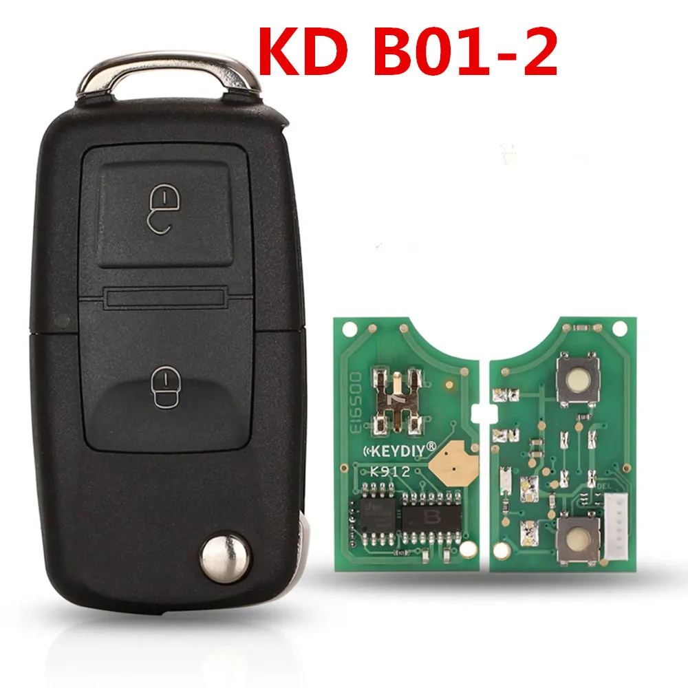 KEYDIY B01-2 Universal 2 Button KD Remote Key Auto Car Control for KD900 URG200 Mini Programmer to Produce Any Model 2/5Pcs/Lot