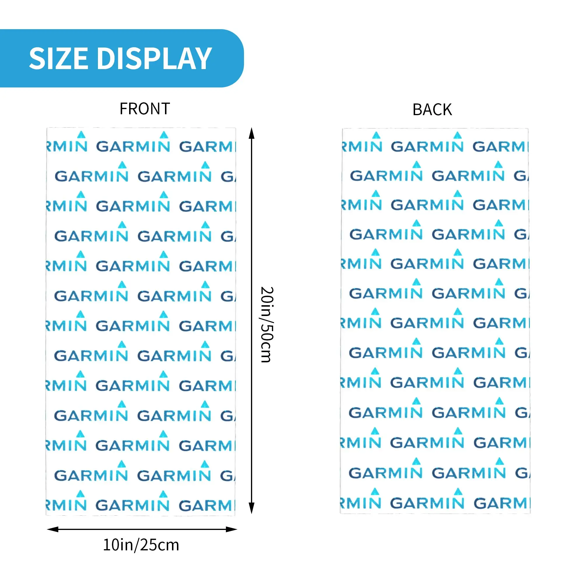 Custom G-GARMIN-S Bandana Neck Warmer Women Men Winter Ski Hiking Scarf Gaiter Technology Oriented Design Face Cover