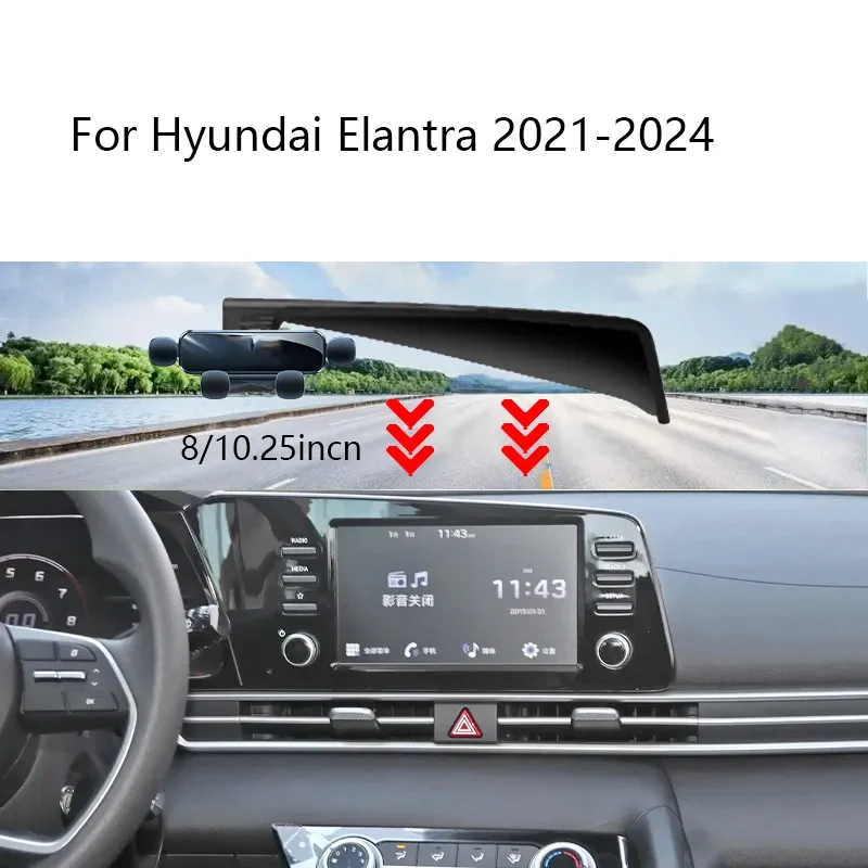 

Interior Accessories for Hyundai Elantra CN7 2021 2022 2023 2024 Car Phone Holder Screen Fixed Navigation Wireless Charging