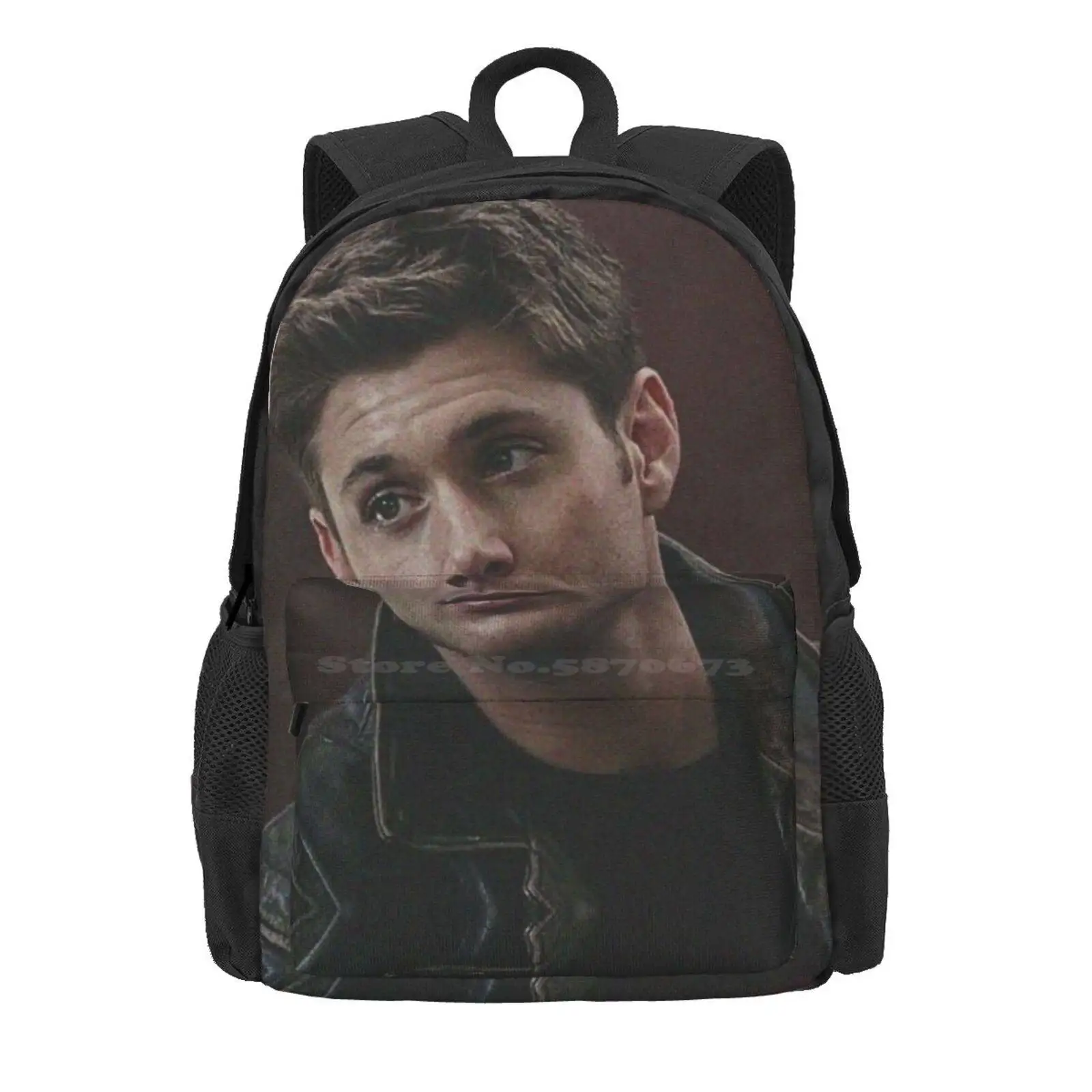 Jensen Ackles, Dean Winchester Hot Sale Schoolbag Backpack Fashion Bags Stick Jensen Ackles