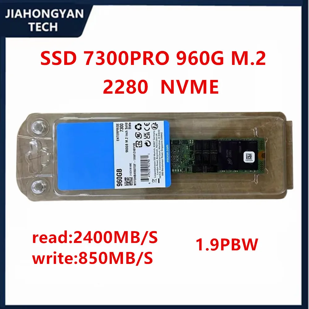 

Оригинальный твердотельный накопитель SSD для Micron 7300PRO 960G M.2 2280 NVME Enterprise