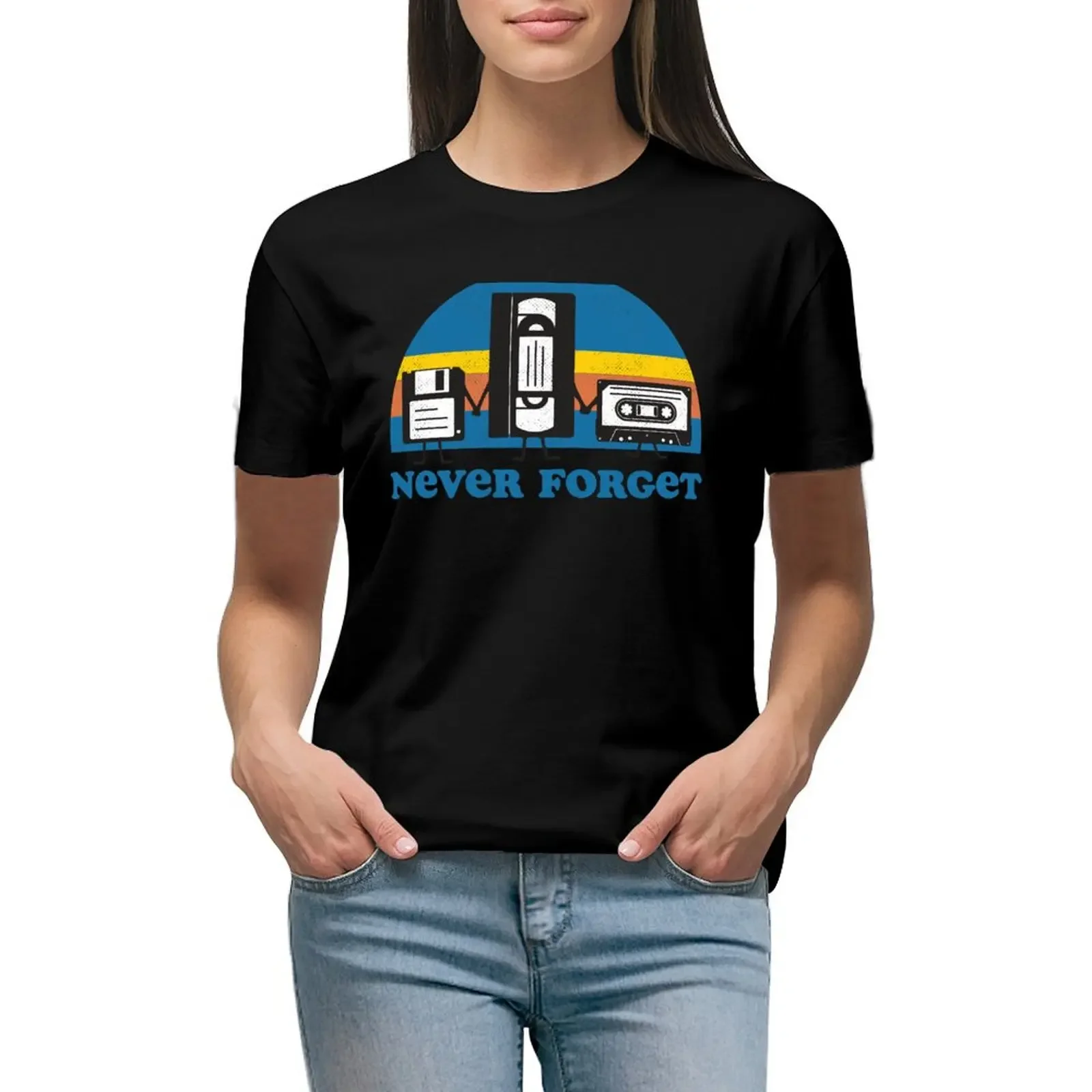 

Never Forget T-Shirt plus sizes tees customizeds t-shirt dress for Women plus size sexy