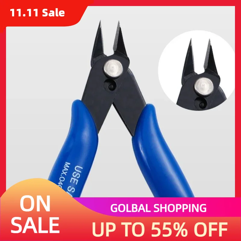 Carbon Steel Diagonal Pliers, Electrical Wire Cable Cutters, Cutting Side Snip, Flush Pliers, Nipper Hand Tools, Wire Stripper