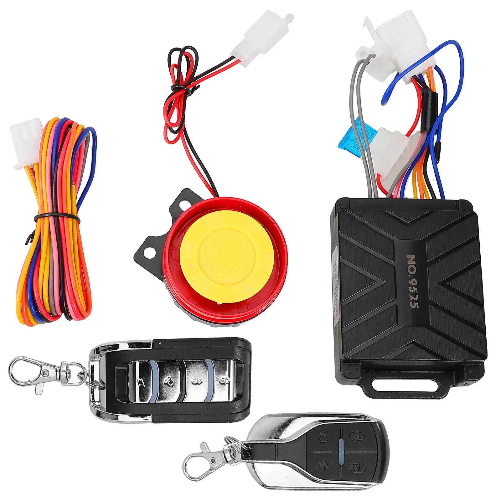 

Audible Alarm Motorcycle System Sound and Light Motorbike with Remote Signaling Device Antitheft Systems