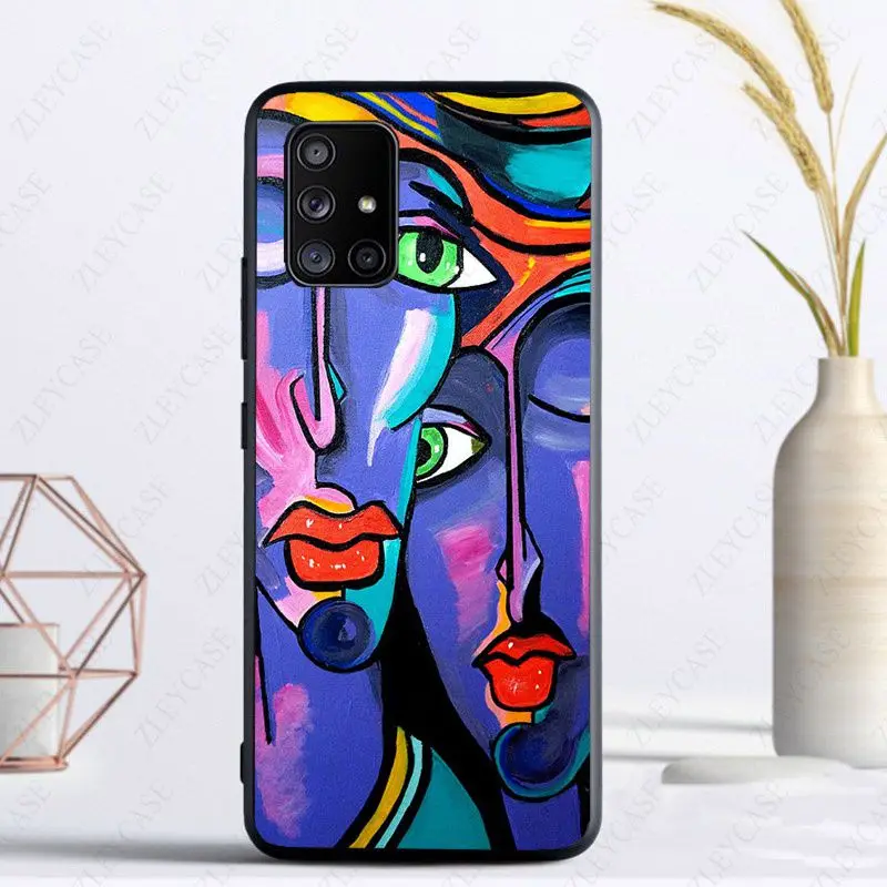 Picasso abstract Art painting Phone Cover For Samsung Galaxy A11 A52S A53 A13 A14 A21S A23 A24 A32 A33 A34 A40 A52 A73 5G Cases