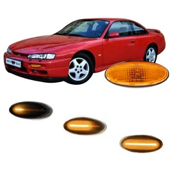 for Nissan 200SX S14 Coupe 1994 1995 1996 1997 1998 1999 2000 Sequential LED Indicator Side Marker Signal Light Lamp