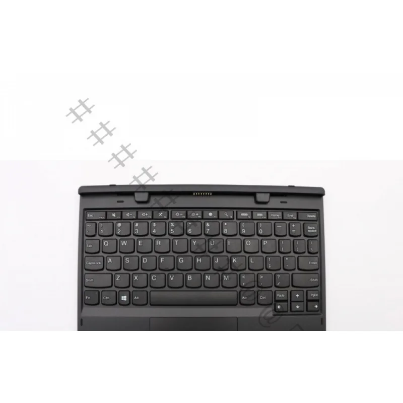 WAA+New Genuine Non-Backlit Pogo Pin Docking Keyboard Cover FRU 02DC162 For Lenovo ThinkPad Tablet 10 MT 20L3 10.1