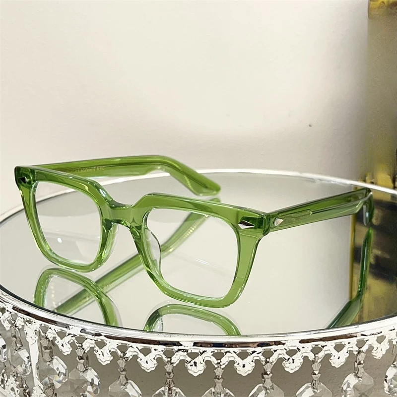 Montatura per occhiali verde Lemtosh occhiali da lettura per uomo GROBER miopia ottica quadrata in acetato Retro montatura per occhiali da vista da