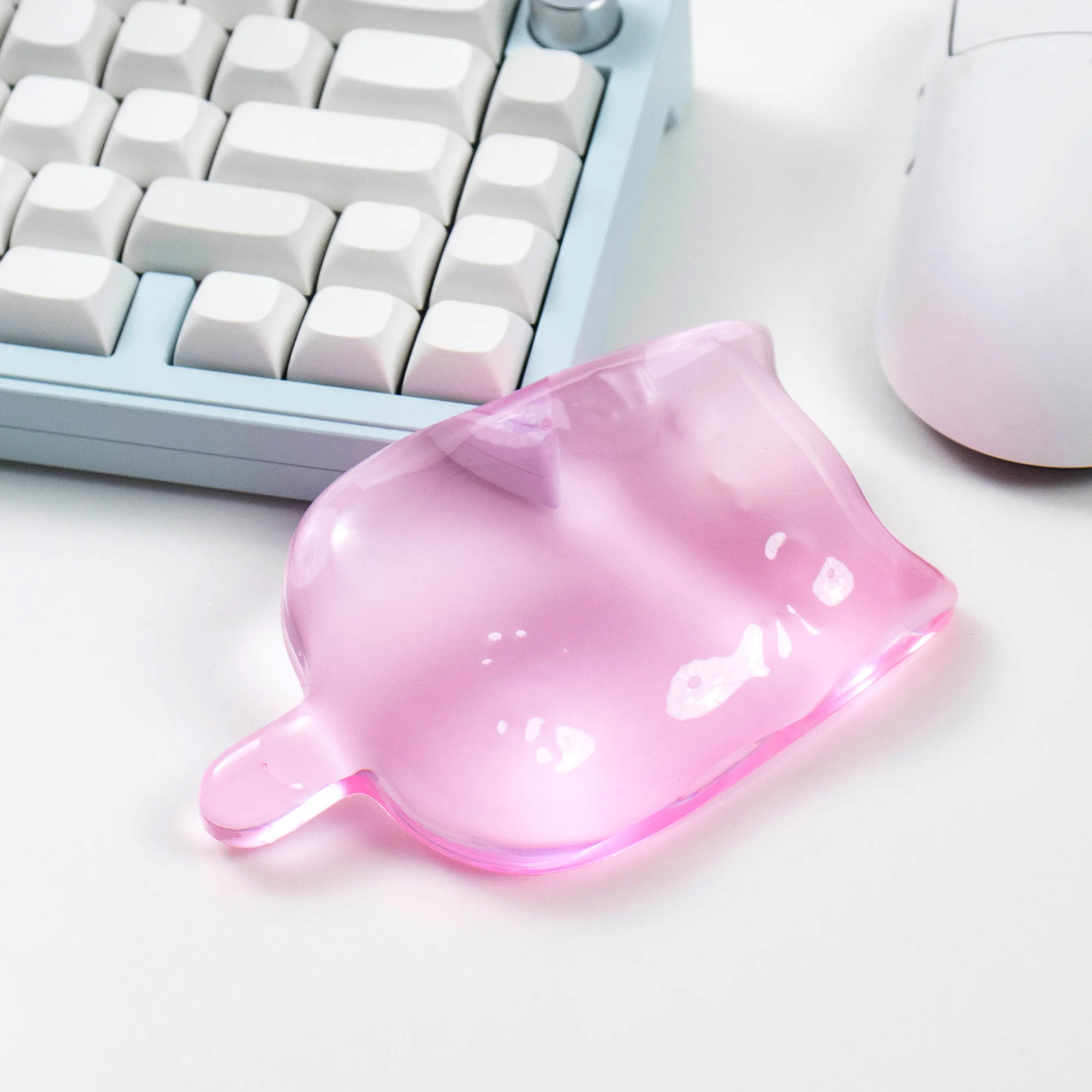 Rosa Katze Maus Handgelenk Unterstützung Pad Computer Maus Hand Handgelenk Ruht Cartoon Schmerzen Relief Rutschfeste Basis Home Office silikon Pad