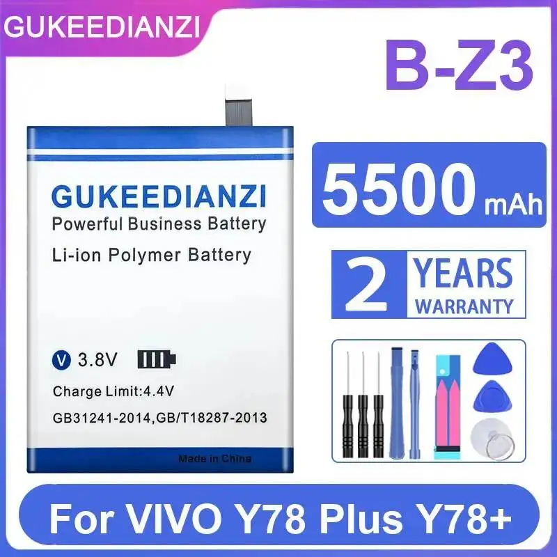 

Long Lasting B-Z3 For Vivo Y78 Plus Y78+ Mobile Phone Battery 5500Mah Environmentally Friendly