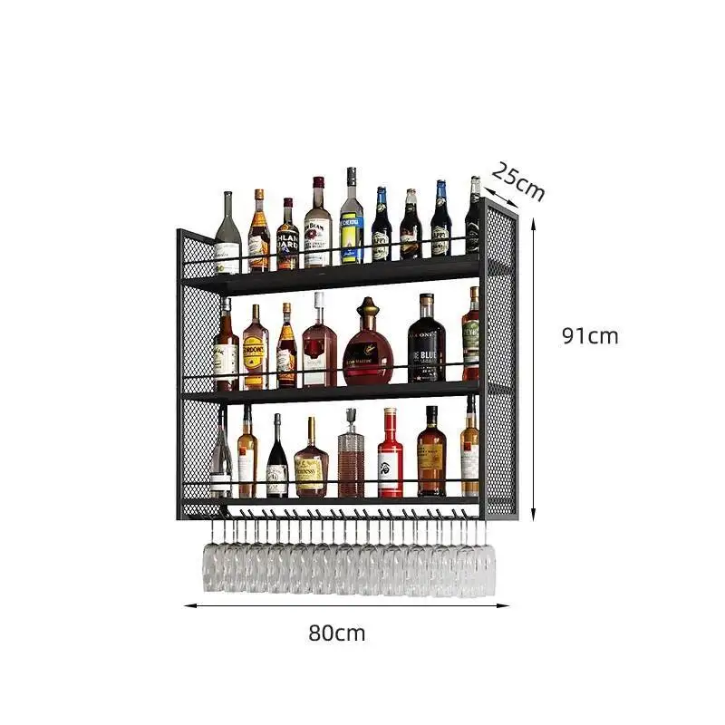 ﻿ Vinera-abrestante de Metal para vino, luces montadas en la pared, vitrina moderna nórdica, licor, hogar, Bancone Da Bar, muebles