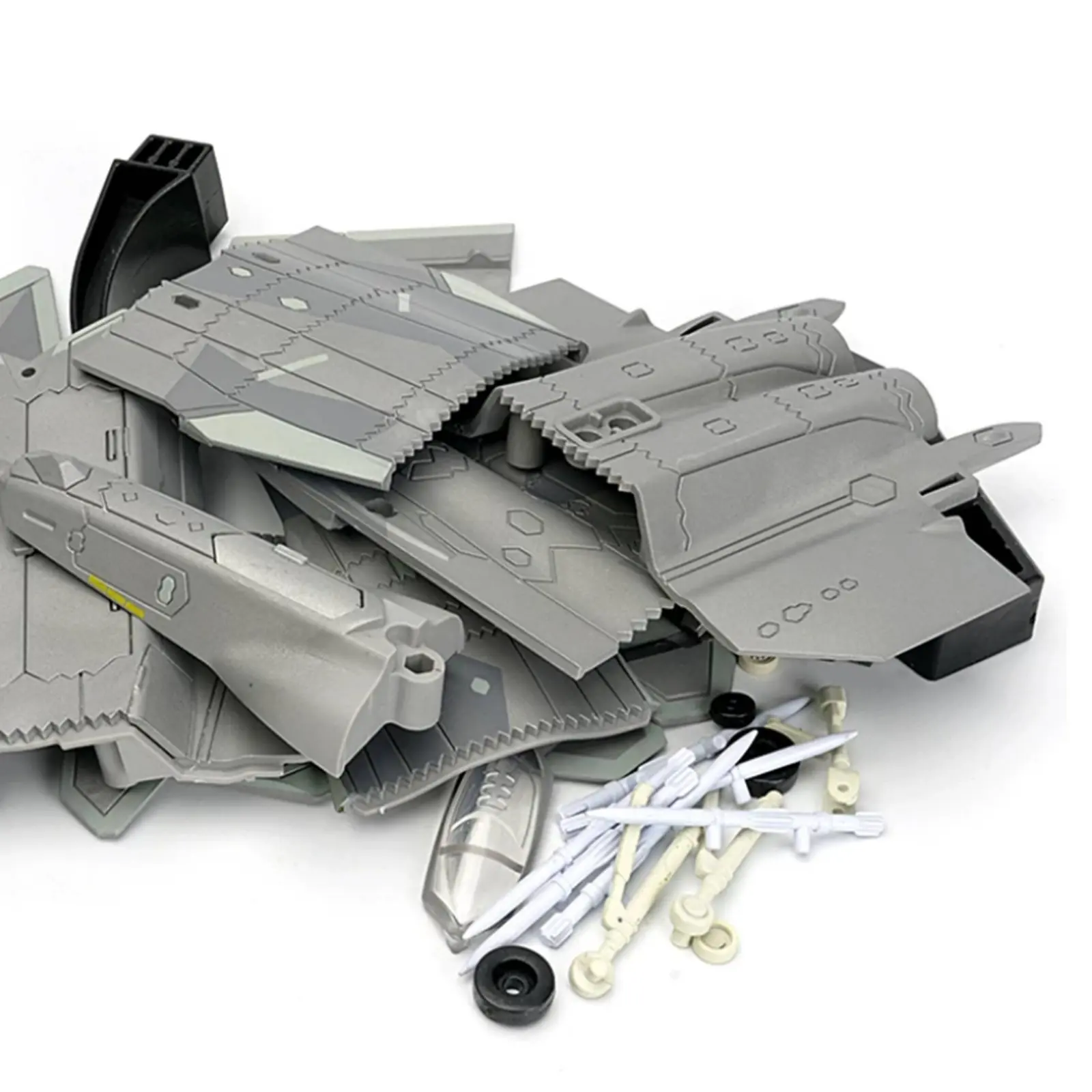 J-20 Fighter Jet Model Detailed model/72 Scale Low-Observable Fighter Pre-Colored Jet Model Opening Armament Bay for Display
