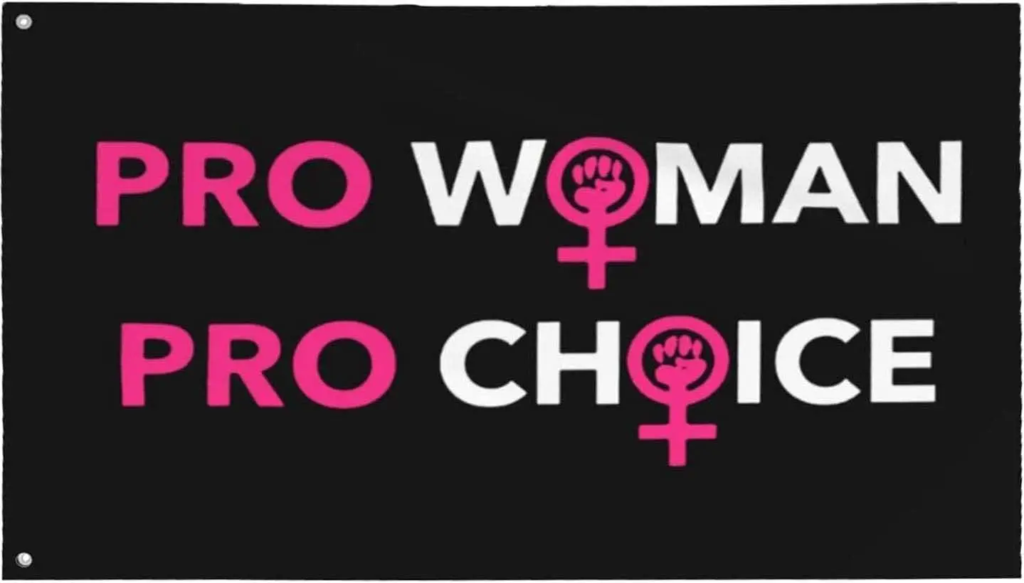 Flagicts 100% Polyester Pro Choice Flag Pro Woman Rights Flag