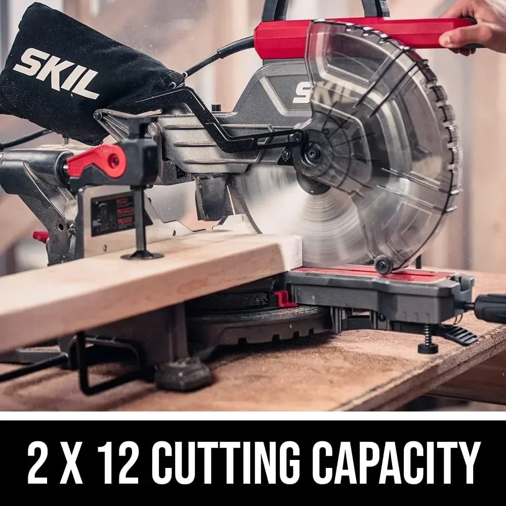 Fast Shipping.Skil 10" Dual Bevel Sliding Compound Miter Saw - MS6305-00 outdoor furniture for balcony image 5
