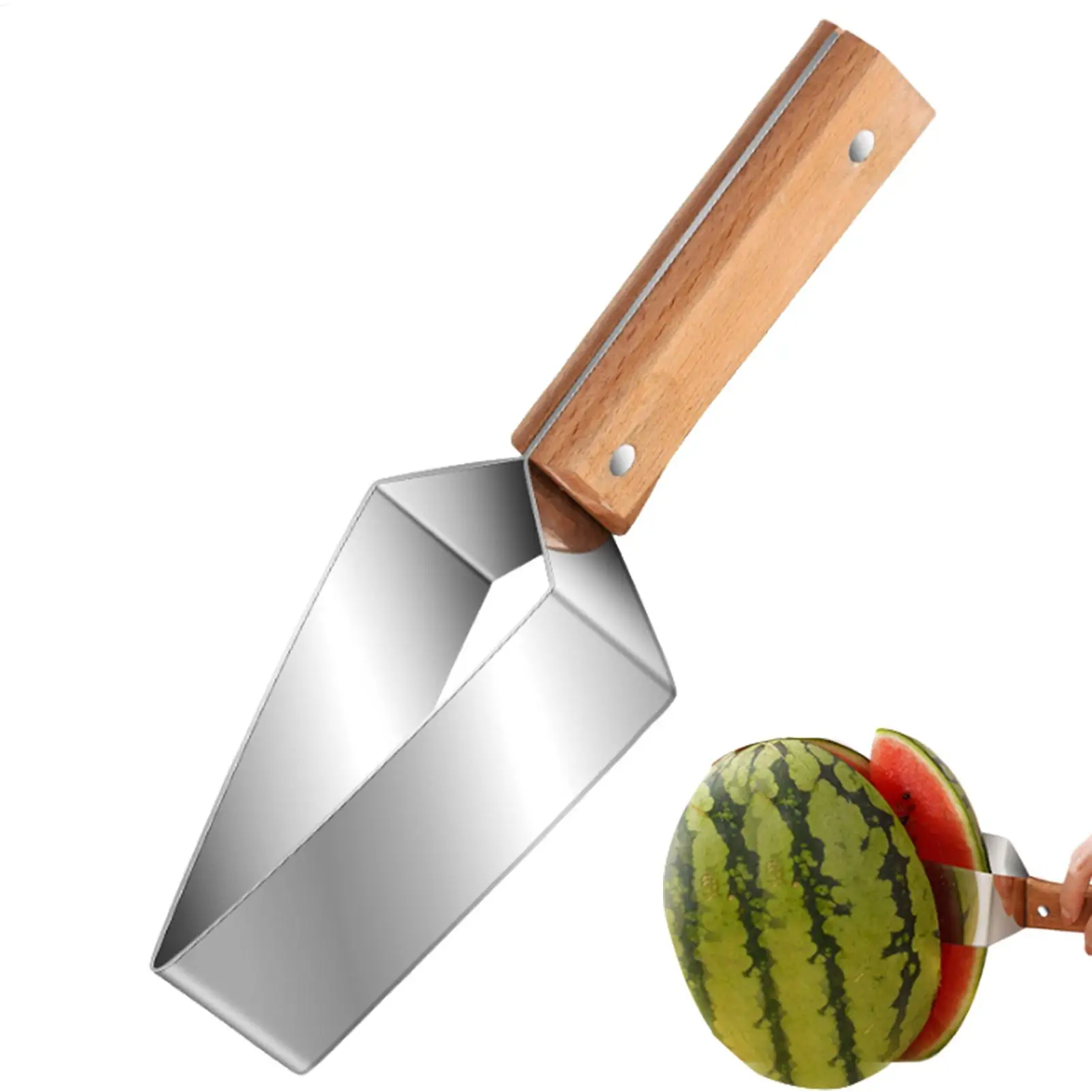 Watermelon Cutter Portable Watermelon Cube Slicer Tool cantaloupe Chunker for Summer Camping Party Picnic Kitchen Gadgets Tool