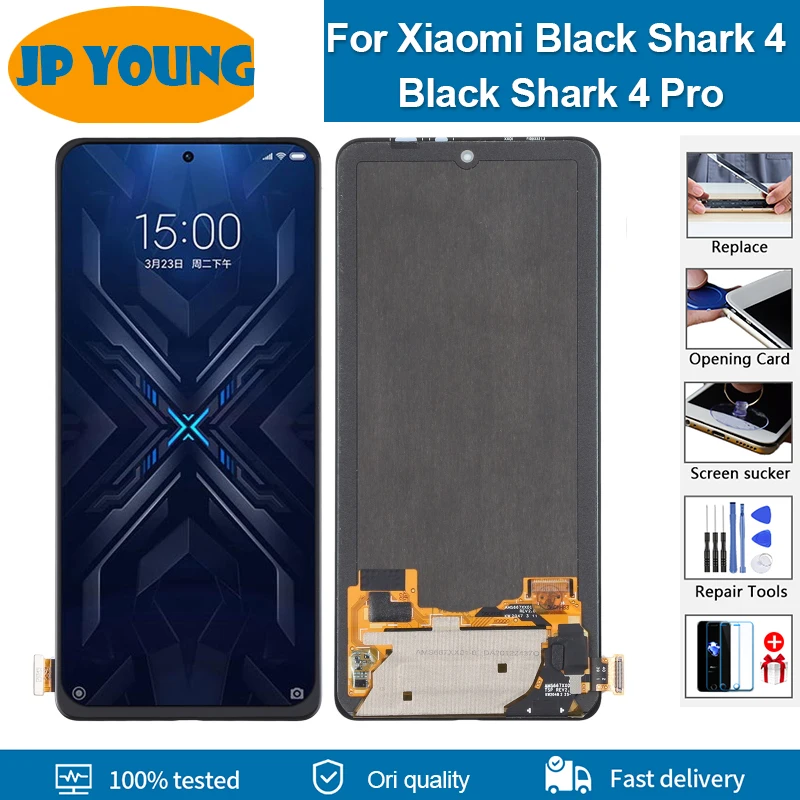 6.67 '' AMOLED For Xiaomi Black Shark 4 LCD Display For Black Shark 4 pro Touch Screen Digitizer Assembly Replacement