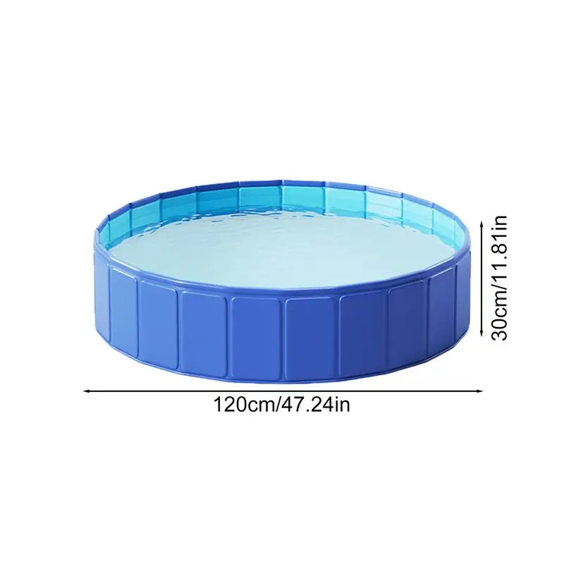 Piscina plegable para niños, piscina para mascotas, PVC, antideslizante, portátil, para patio, bañera para perros, gatos, cachorros, animales, niños