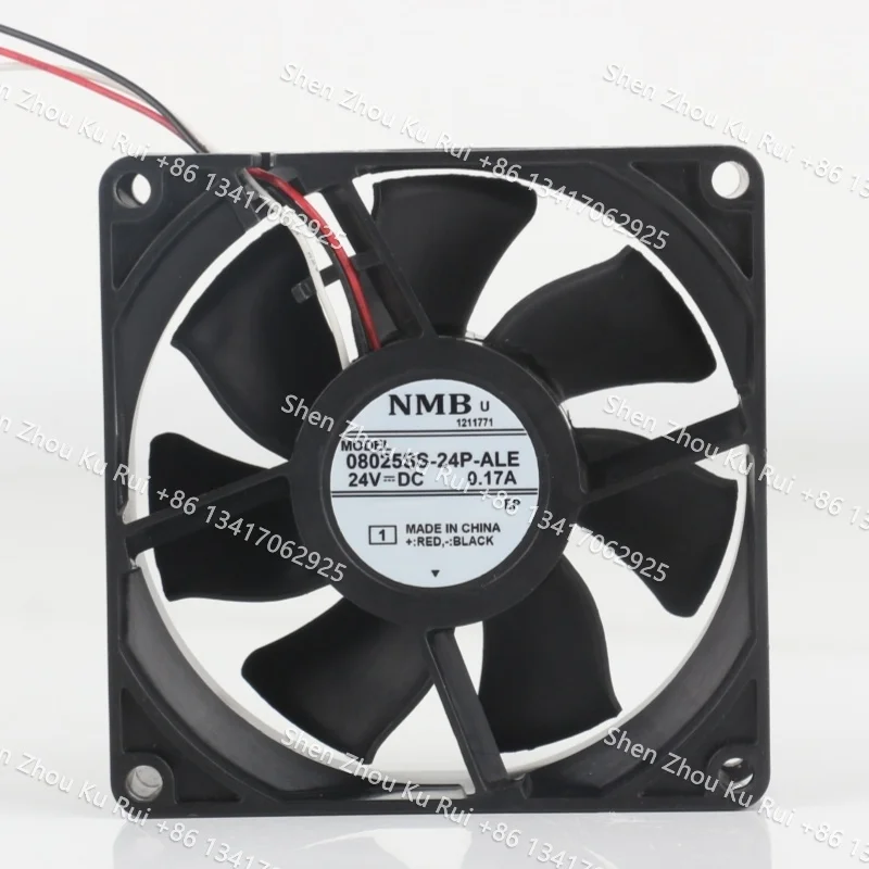 Original genuine NMB 08025SS-24P-ALE 8025 12V 0.17A three-wire variable frequency device cooling fan