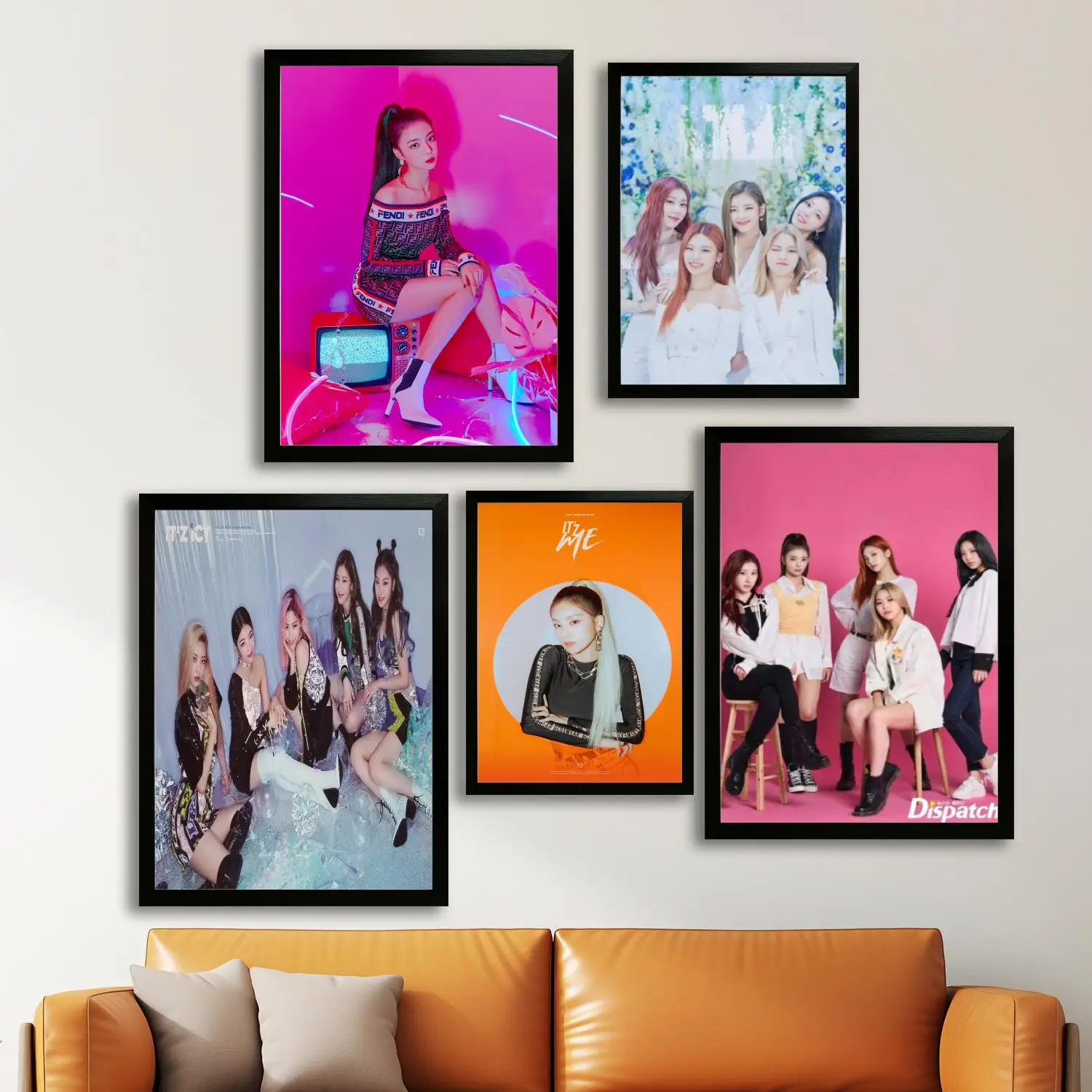 ITZY Kpop Canvas Art Poster and Wall Art, Picture Print, Modern Family Bedroom Decor, Posters,Decorative painting