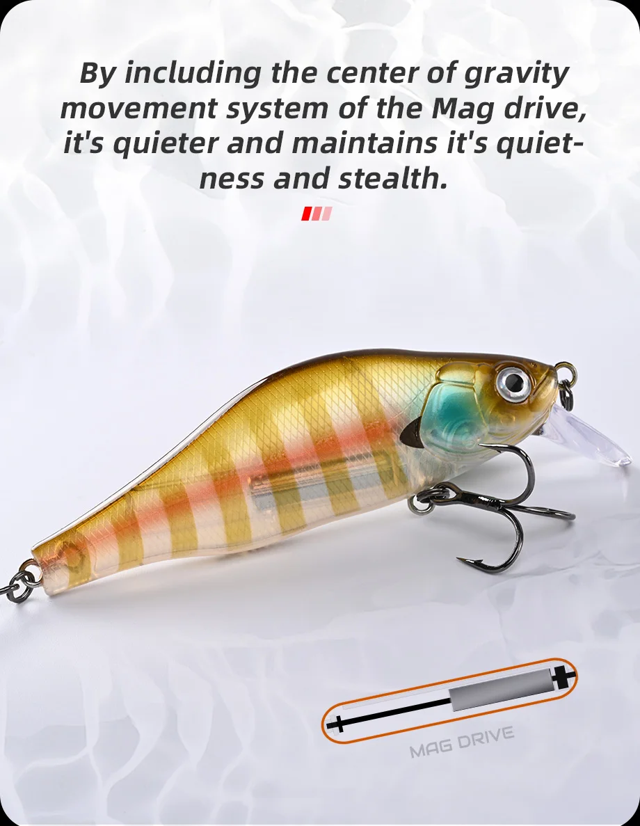 ALLBLUE HUNCH 105SP SR Angelköder Shad 105 mm 28,5 g Suspend Wobbler Minnow 1–1,5 m künstlicher Hartplastikköder Bass Pike Tackle – Detail 3