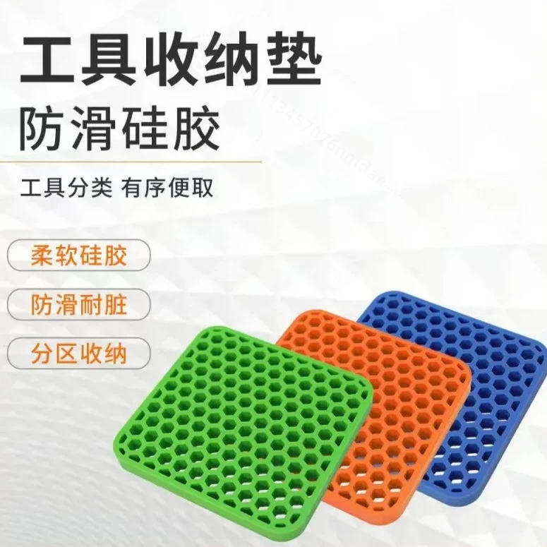 Silicone Storage Board Tap Top Head Replacement Tool Pen Tip Storage Resetting Device Sorting Pad Organizer for Stationery