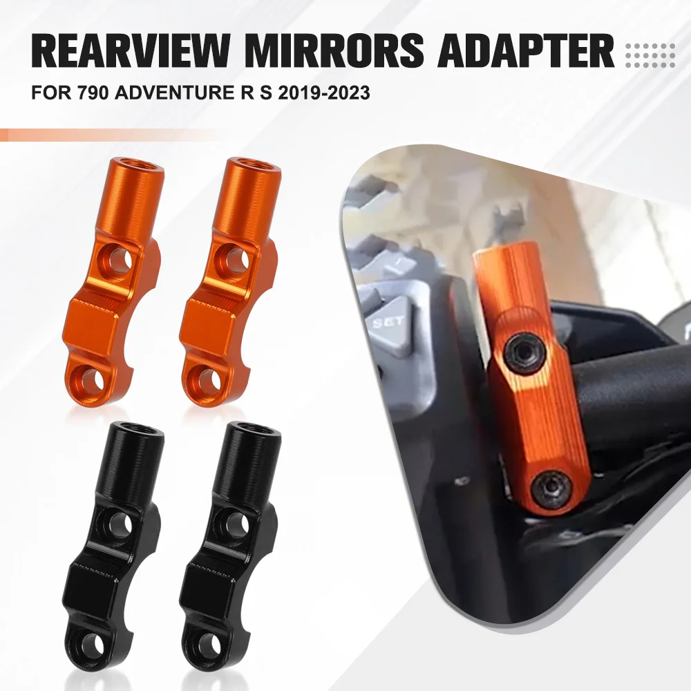 For KTM 790 890 Adventure R S 790 DUKE 890 DUKE R 2018-2024 Handlebar Master Cylinder Mirror Adapter Mount Holders Bracket Clamp