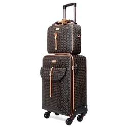 Fashion Vintage Suit Luggage With Handbag 16 Inch Suitcase 20/24/28 Inch Roller Trolley Case High Quality Business Travel Bags