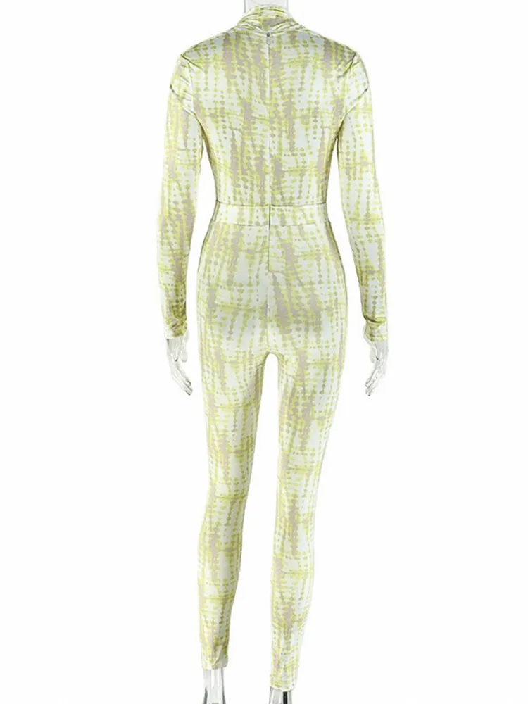 Combinaisons imprimées pour femmes, pour printemps et été, manches longues, col en v, ample, mode Streetwear, salopette, pantalon crayon, 2026