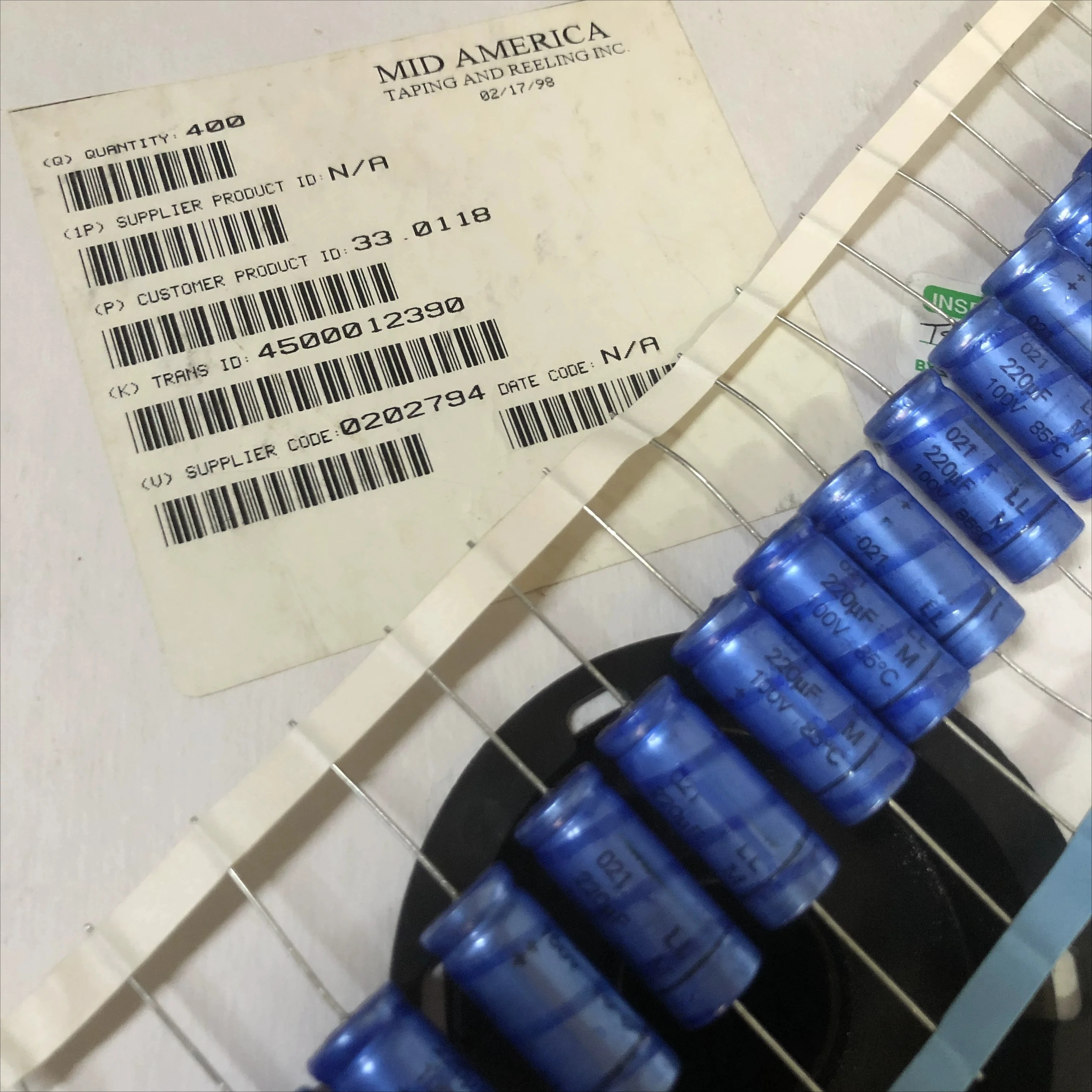 10pcs New original for PHILIPS 021 series LL 220UF 100V fever cathode electrolytic capacitor