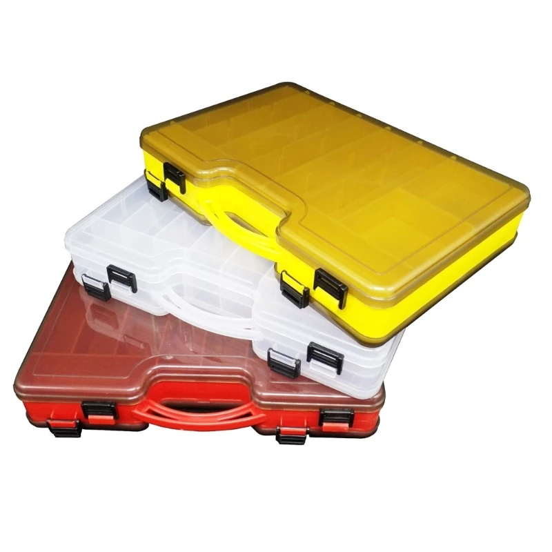 

Fishing Lures Case Double Sided Fishing Baits Box with Removable Dividers