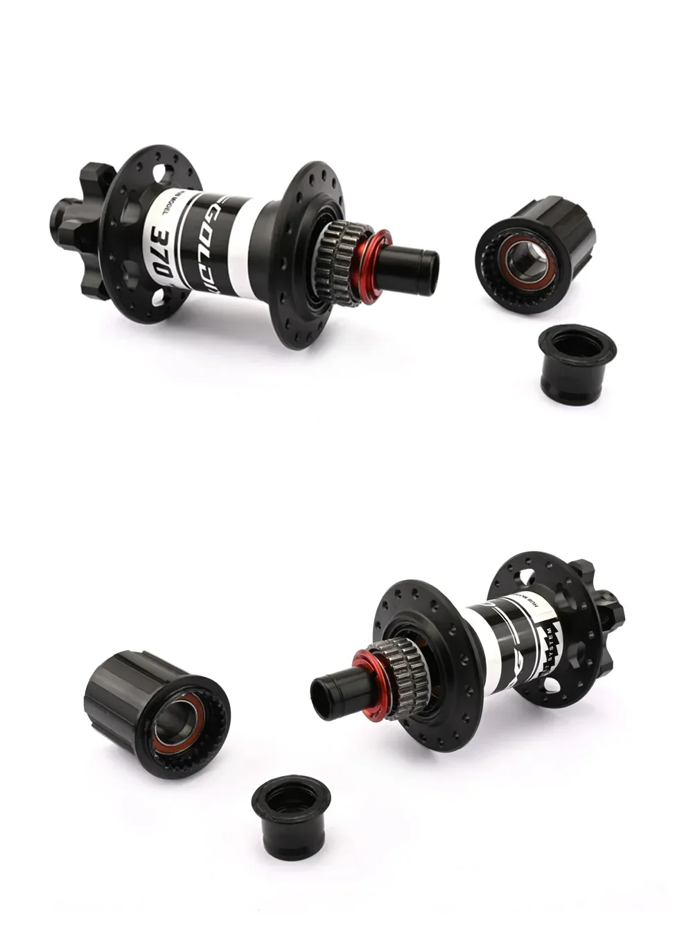 GOLDIX M370 32-Loch Boost Mountainbike-Nabenrad mit Ratschenmechanismus, abgedichteten Lagern, 6-Bolzen-Scheibenbremse, J-Bogen, kompatibel mit SWISS-Naben – Detail 10