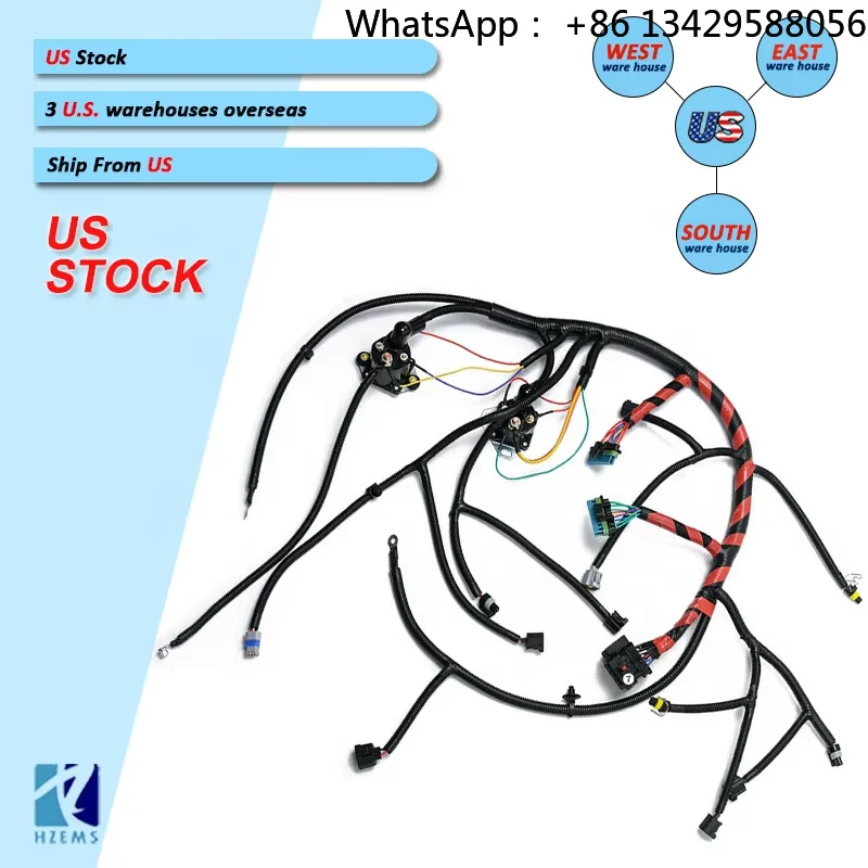 F81Z-12B637-EA F81Z12B637EA Wires Cables Engine Wiring Harness  for Ford 1999-2001 F250 F350 F450 F550 Super Duty US Shipping