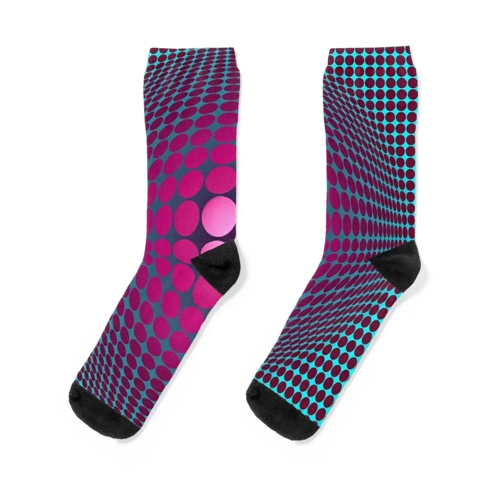 Victor Vasarely Homage 32 Socks short cotton floral Stockings compression Socks Male Women's