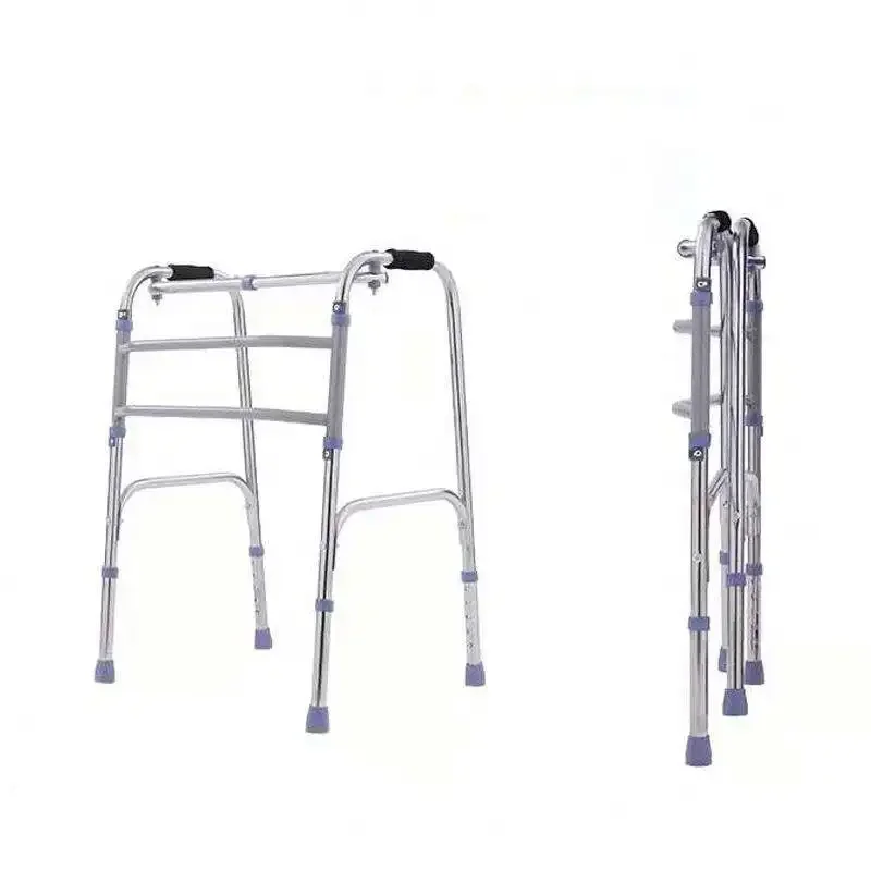 High Quality Folding Portable medical mobility frame walker walking aids the elderly crutch buoyancy aids walking