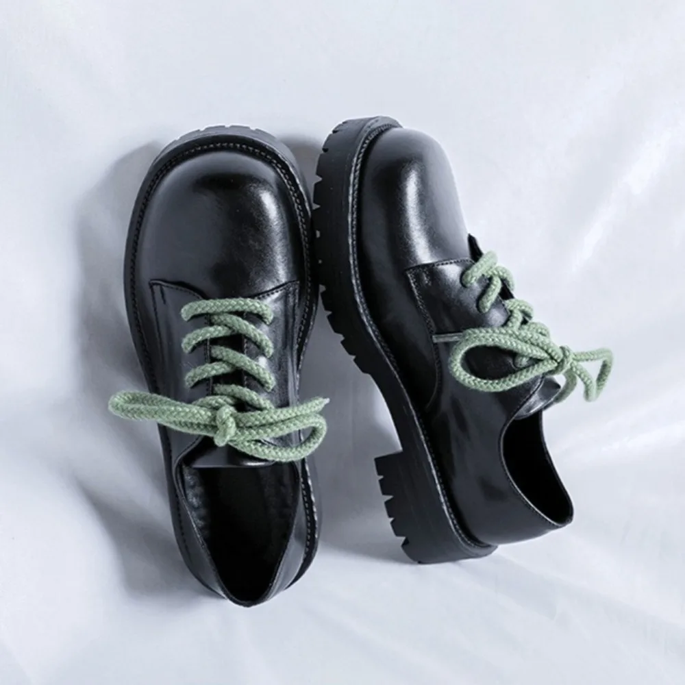 Shoes for Man Black Couple Casual Leather Shoes Tooling Shoes Man Italian Shoe Original Leather Women's Shoe