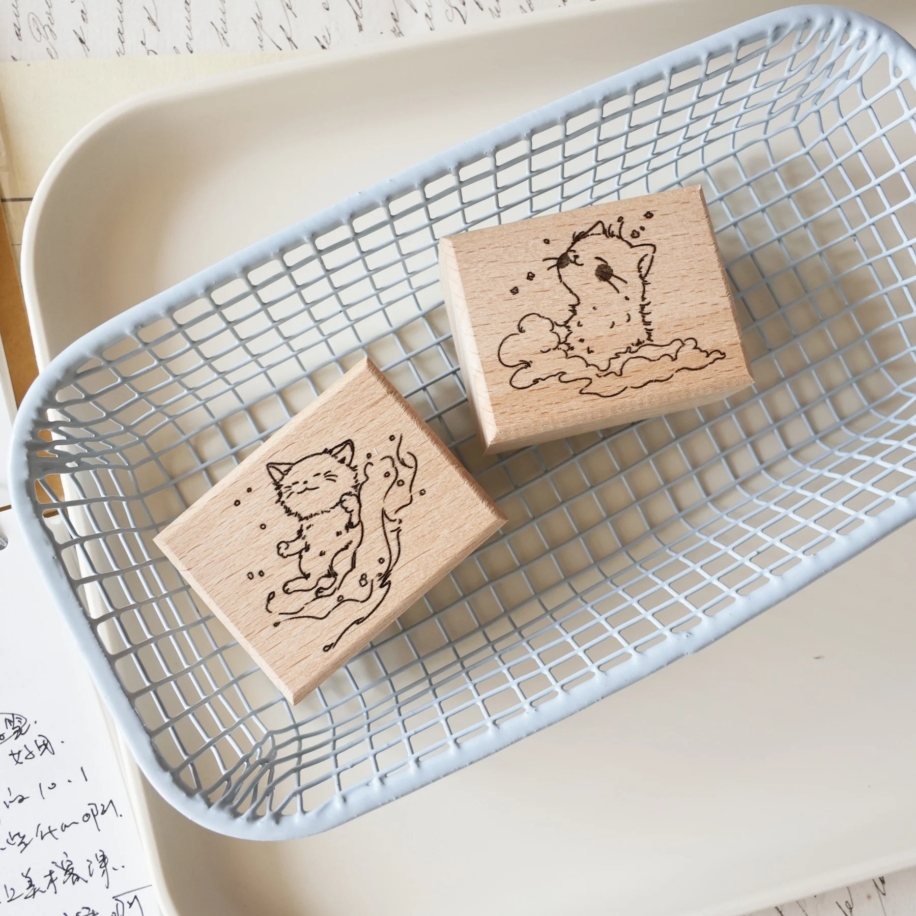İki Rakun Vintage Küçük Kedi T - Rubber Date Stamp incelemesi ve fiyatı