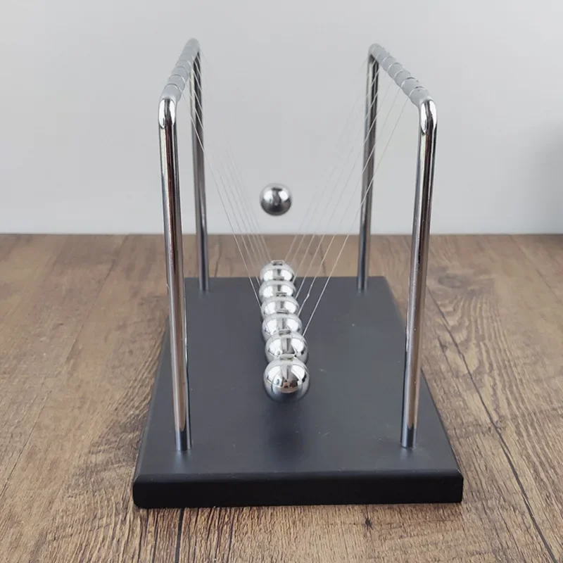 7 Beads Newtons Cradle Balance Balls Science Physics Gadget Desktop Decoration Kinetic Motion Toy for Home and Office Decoration