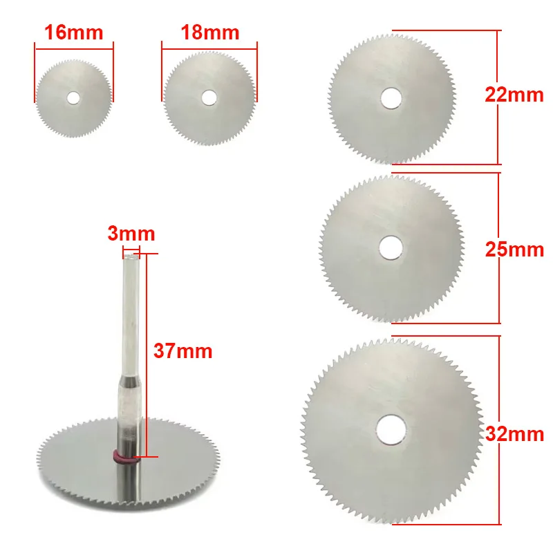 

Suitable for Dremel Rotary Tool32mm/25mm/22mm/18mm/16mm Mini Circular Saw Blade Stainless Steel Cutting Disc Wood Cutting Wheel