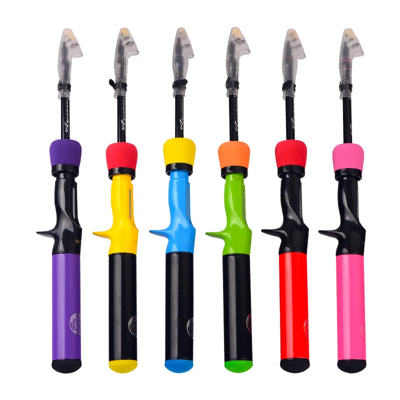 Luya telescopic 1.2 1.5 meters straight handle gun handle micro object Luya rod children's beginner fishing rod