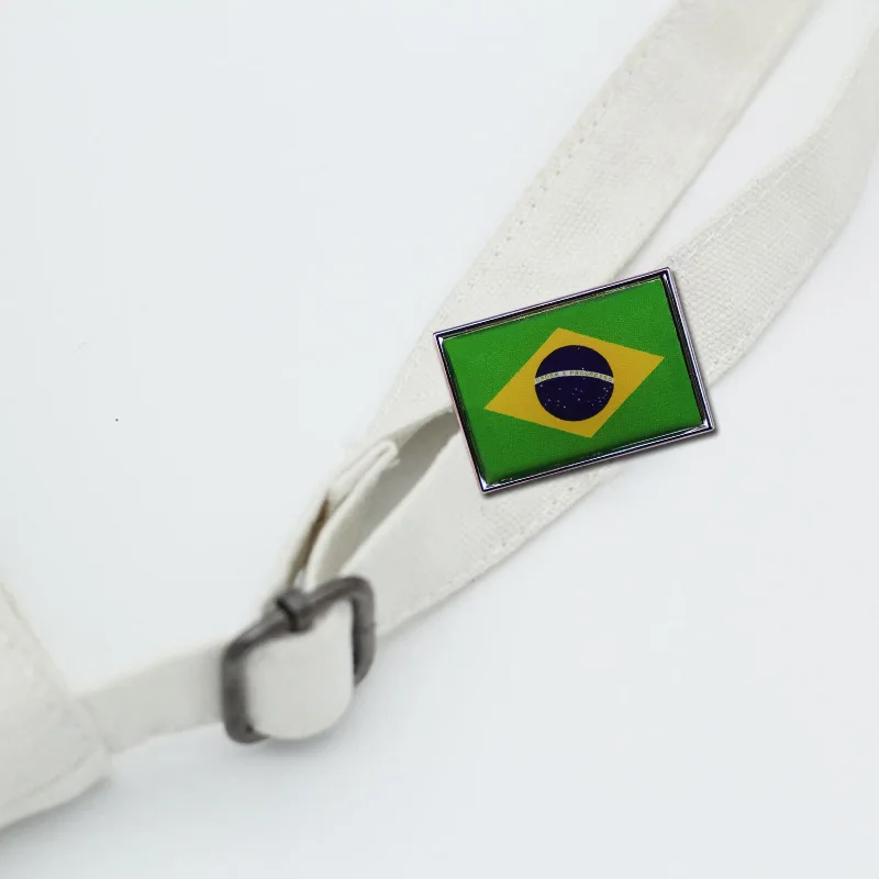 Brazil Flag Brooch Ordem E Progresso Badge Order and Progress Pins Accessory Jewelry