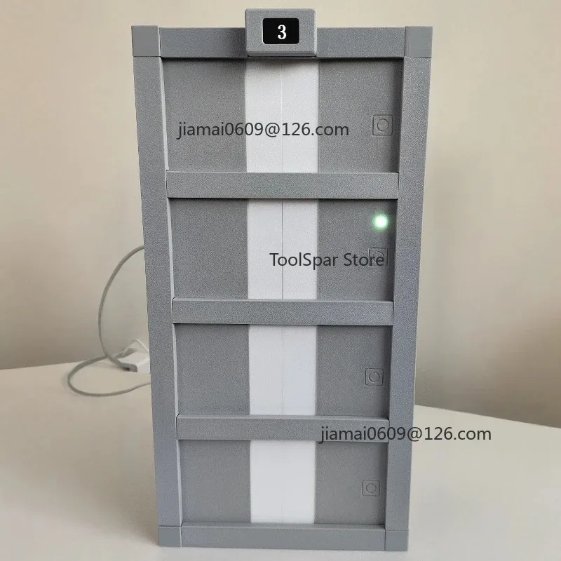 4-Story Elevator Toy Model, DIY Simulation Lift with AI Voice Control for Kids/Learning