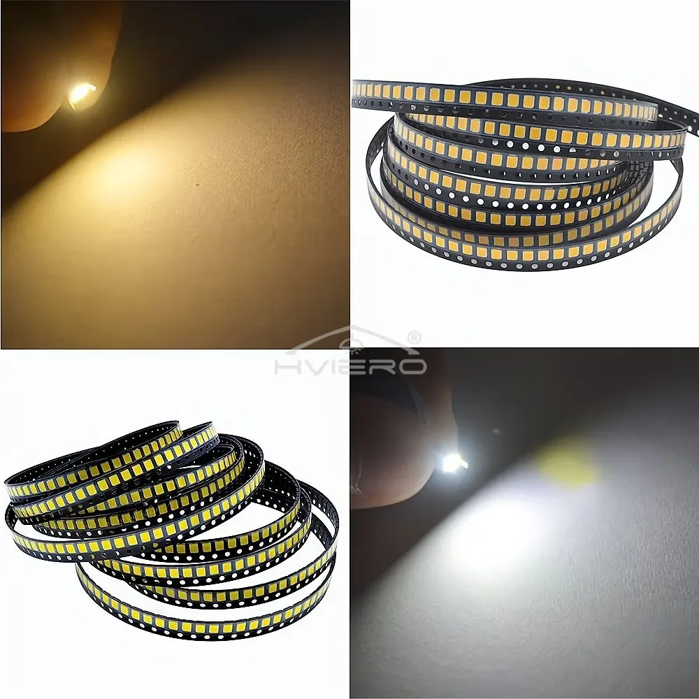 100 Pcs SMT SMD 2835 LED Lamp Bead 20-25lm White Red Blue Green Yellow Beads Led Chip DC 1.8-3.6V Lights Emitting Diodes Light