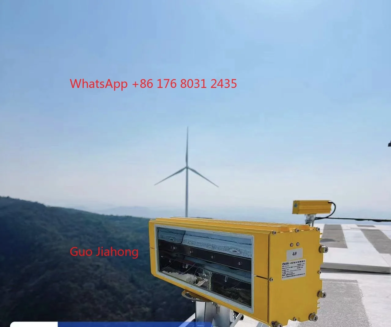 تعزيز سلامة توربينات الرياح على مدار 24 ساعة إضاءة عائق أحمر/أبيض أضواء وامضة تعمل أضواء الطيران المتوسطة الكثافة