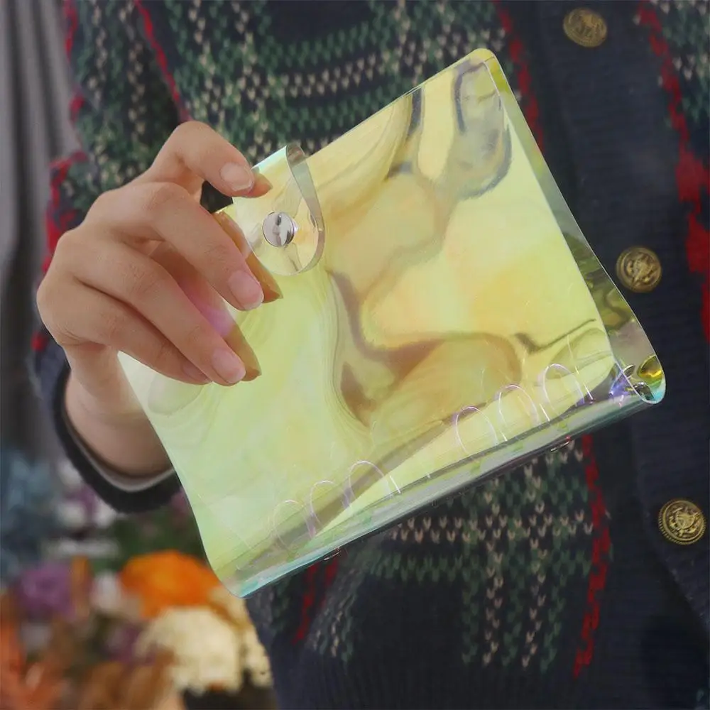 

Diary Button Closure Spiral Student PVC Notebook Cover Ring Binder Cover School Office Supplies Loose Leaf Folder Notebook