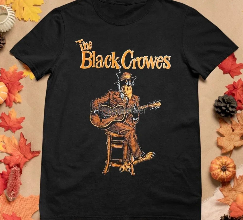 Blacks Crowes Band Cotton T-Shirt Reprinted Black All Size Men