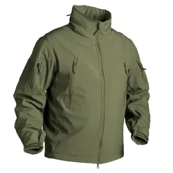 Tactical Jackets Men Military Outdoor Waterproof Hood Windbreaker Work Wear Soft Shell Multi-pockets Hunting Motorcy Tops Winter