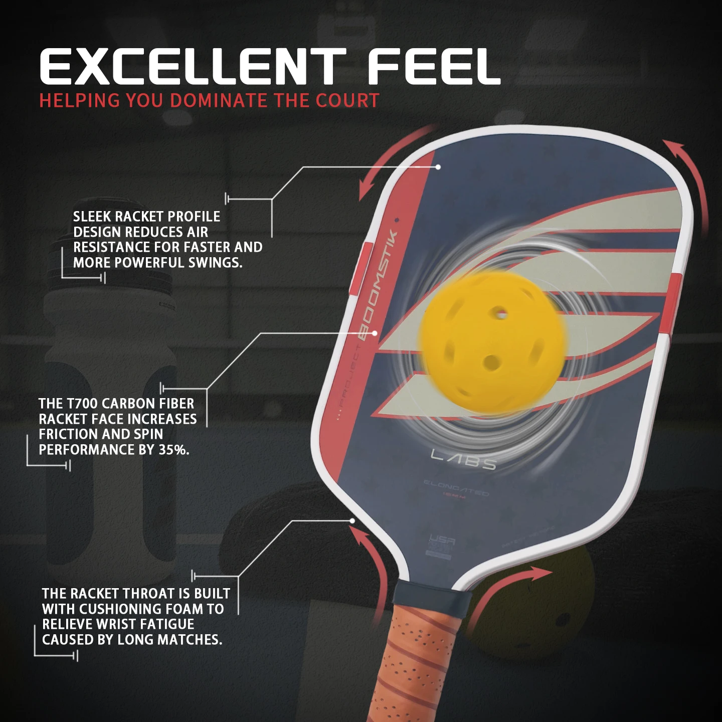 New Commemorative Edition SLK Boomstick GEN5 Pickleball Paddle 16mm BoomCore Foam Core Professional Pickle Ball Racket view 5