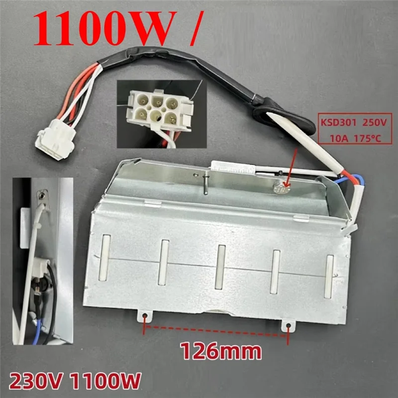 A98G-بديل تسخين سخان المجفف الجديد لطراز Haier GDNE7-01، GDNE9-636 غسالة الملابس #3